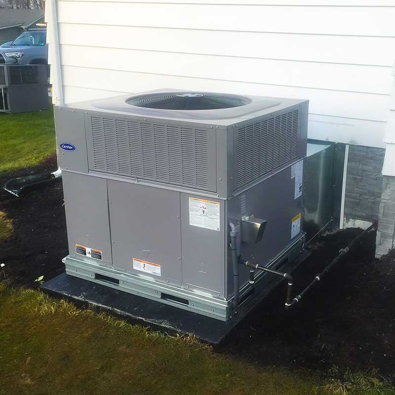 Carrier HVAC system installation